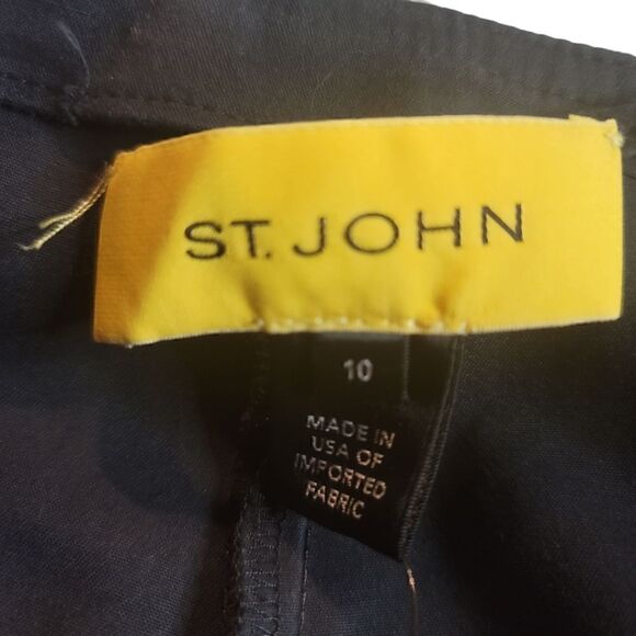 St.John Navy Blue Preloved Size 10 Ankle Pants - Picture 2 of 5